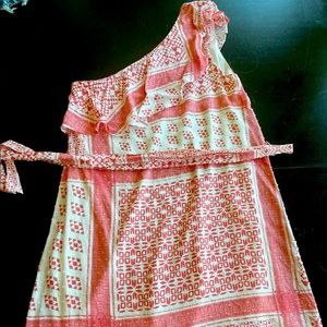 Cute one shoulder sun dress